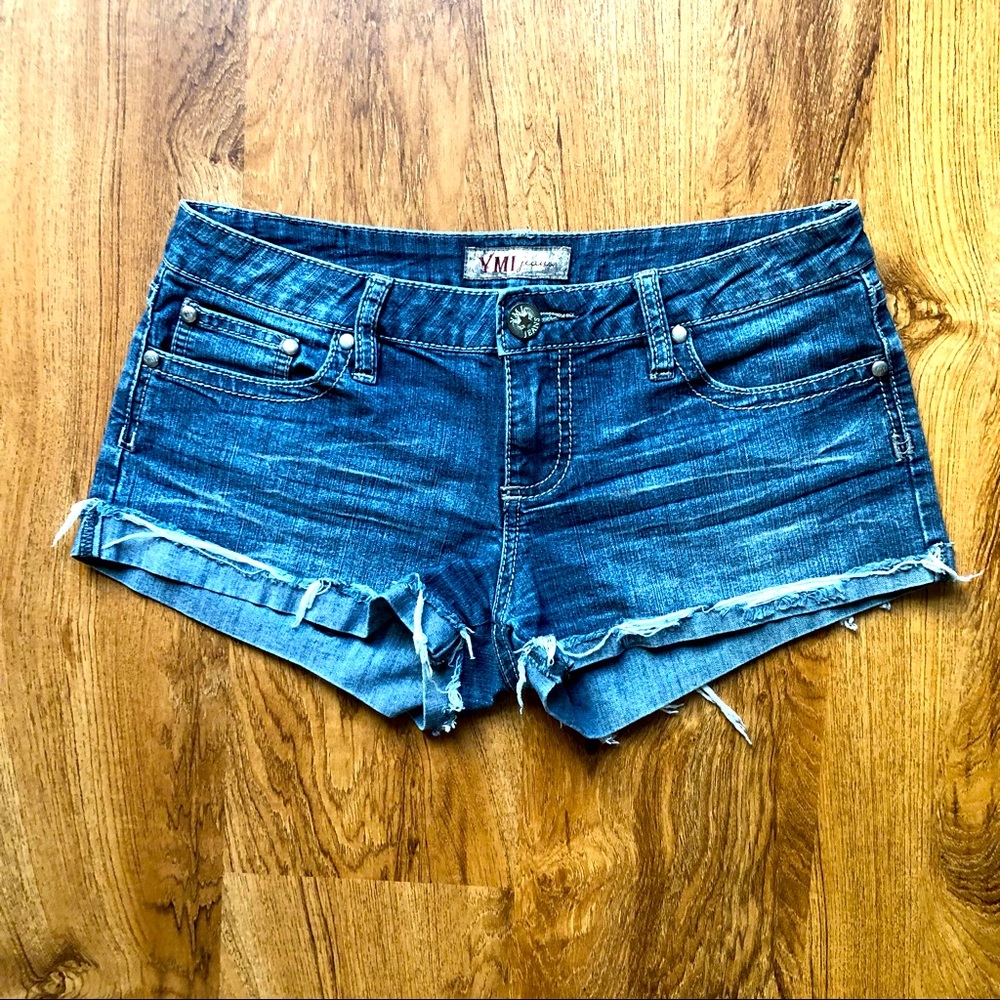 Distressed Denim Shorts